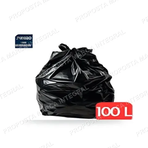 Saco de Lixo 100L Preto Especial 70x80