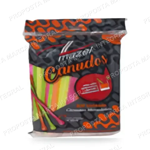 Canudo Mazel Vitamina pct 250 Neon