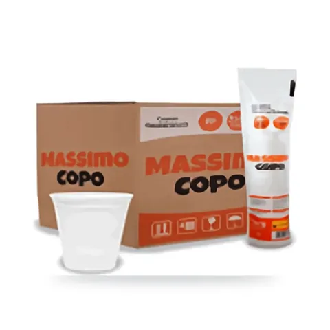Copo PP 200ml Transparente Massimo cx 2500 un.