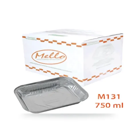 Quentinha de Alumínio M131 750ml c/ 100 un. Mello (caixa)