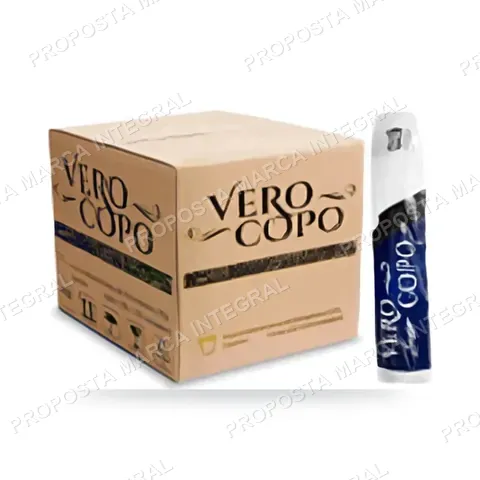 Copo PP 550ml Transparente Verocopo cx 1000 un.
