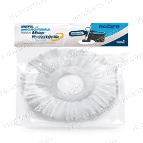 Refil de Microfibra 9L p/ Conjunto Mop Rotatório Compact Nobre