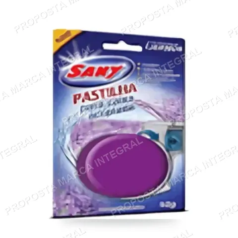 Pastilha p/ Caixa Acoplada 50g Lavanda Sany