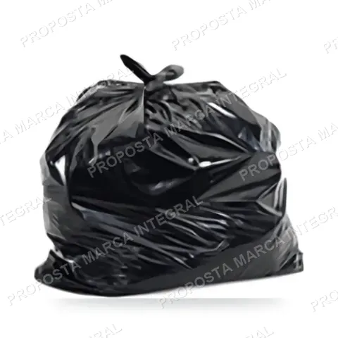 Saco de Lixo 60L Preto Pesado 60x70