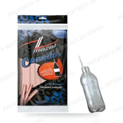 Canudo Mazel p/ Garrafinhas pct c/ 100