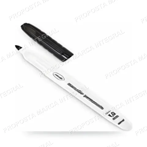 Pincel Marcador Permanente 1,0mm Preto Ponta Oval unidade