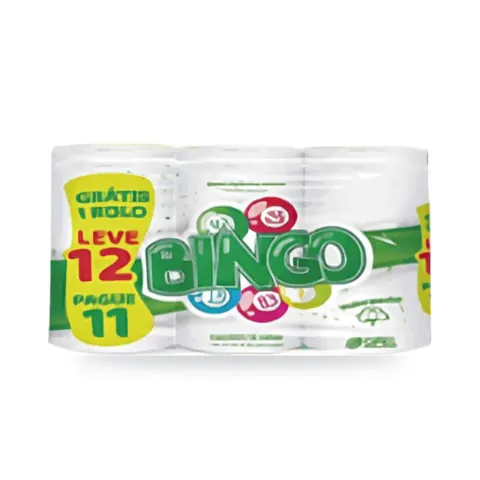 Papel Higiênico Bingo Folha Dupla pct c/ 12 x 20m