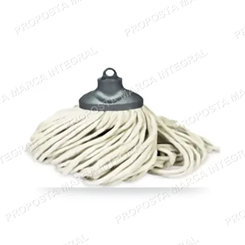 Mop Úmido Rosqueado (Refil 190g, 70% Algodão e 30% Poliéster, p/ Kit Limpinha) Mopinho Nobre