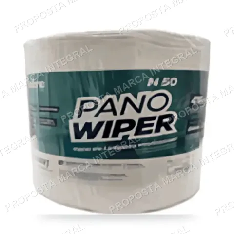 Pano Wiper N50 Limpeza Profissional (Bobina c/ 416 Panos de 44x25cm) Branco Nobre