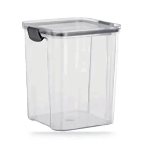 Pote Hermético Quadrado 1300ml Tampa c/ Trava Mood