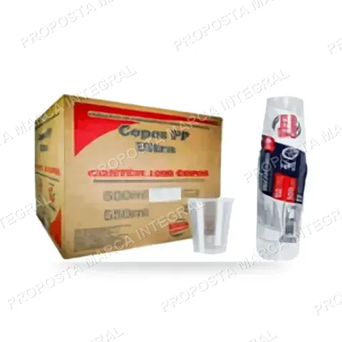 Copo PP 500ml Transparente Ultracopo 20x50 1000 un. (caixa)