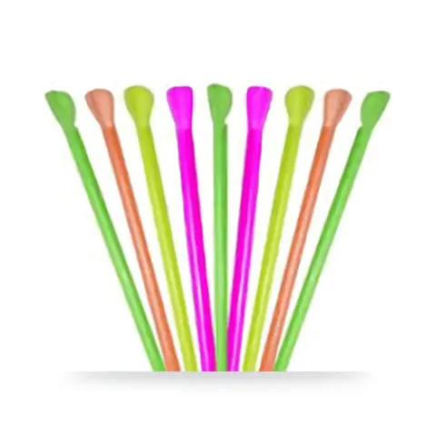 Canudo Drink Mexedor Neon pct c/ 100 un.