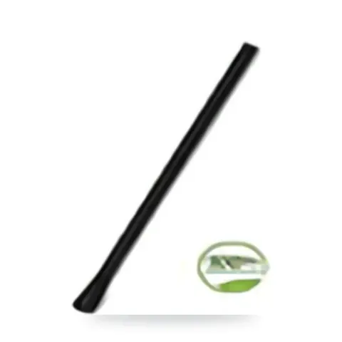 Canudo Drink Mexedor Preto 5mm pct 100 un.