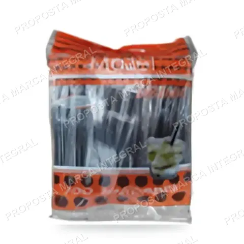 Canudo Drink Mexedor Preto 5mm cx c/ 2000 un. (20x100)